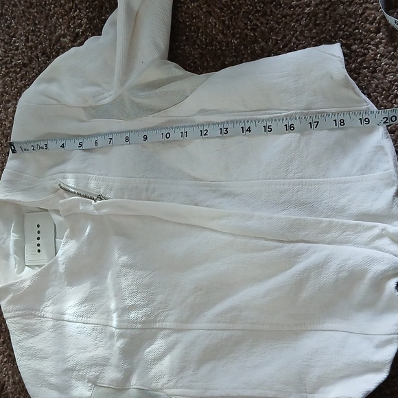 BlankNYC white double zip mesh jacket size small - Picture 14 of 15
